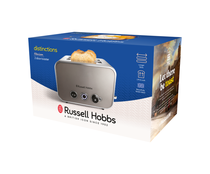 Russell Hobbs Titanium Distinctions 2 Slice Toaster