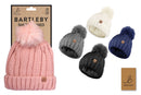 Ladies Sherpa Lined Bobble Hat