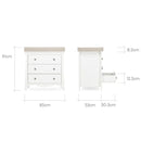 Clara 2 Piece Furniture Set - White/Ash