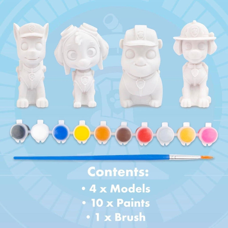 Paint Your Own Paw Patrol Figure 4 Pack