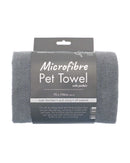 Microfibre Pet Towel - Grey