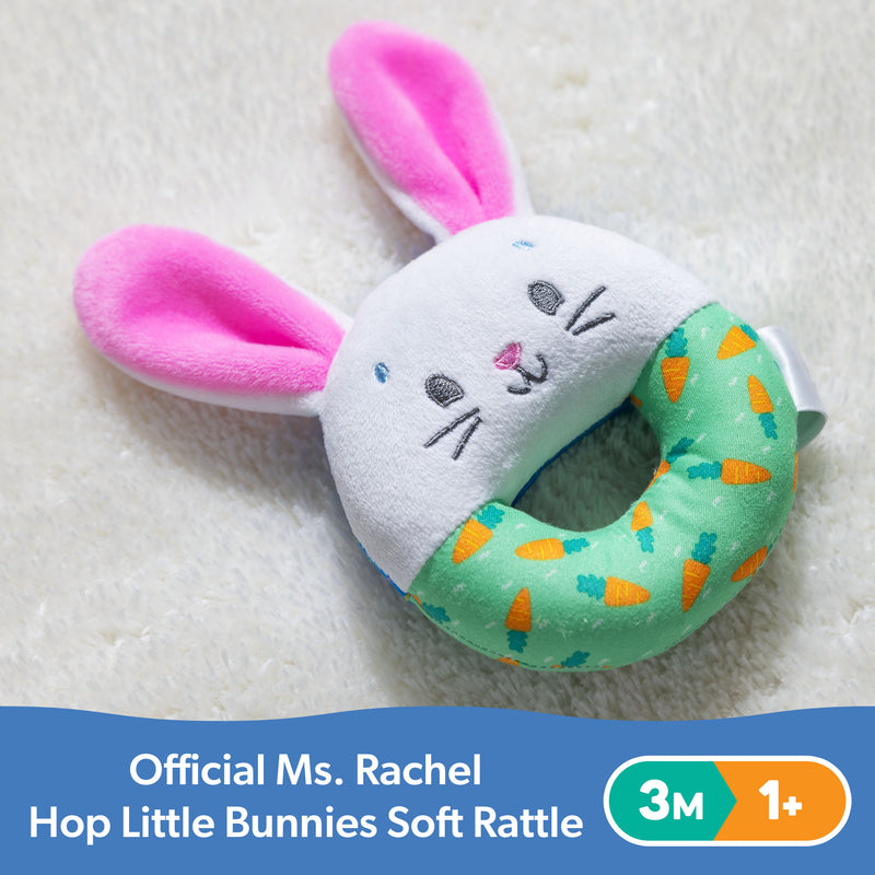 Ms. Rachel Hop Little Bunnies Rattle Toy