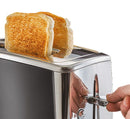 Russell Hobbs Luna 2 Slice Toaster - Grey