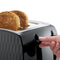 Russell Hobbs Honeycomb 4 Slice Toaster - Black