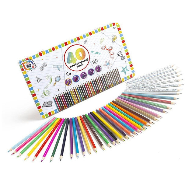 Coloured Pencil Tin 40 Pack