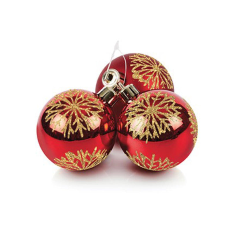 Snowflake Christmas Bauble Cluster Assorted