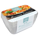 Plastic Food Containers 4 Pack 1000ml