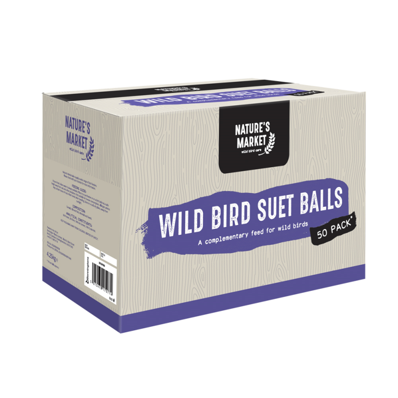 Wild Bird Suet Balls 50 Pack - Boxed