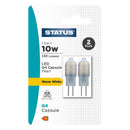G4 LED Capsule Light Bulb 1.5W Daylight 2 Pack