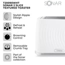 Toaster 2 Slice Sonar White