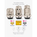 Silver Cross Balance iSize Car Seat - Almond