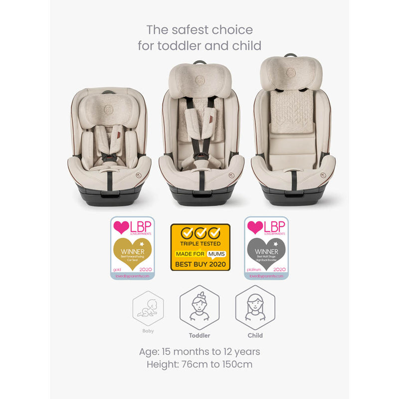 Silver Cross Balance iSize Car Seat - Almond