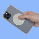 Speks Slabs The Silicone Sensory Sticker - Circle: Mesh Grey