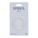 Speks Slabs The Silicone Sensory Sticker - Circle: Mesh Grey
