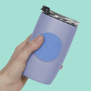 Speks Slabs The Silicone Sensory Sticker - Circle: Static Blue