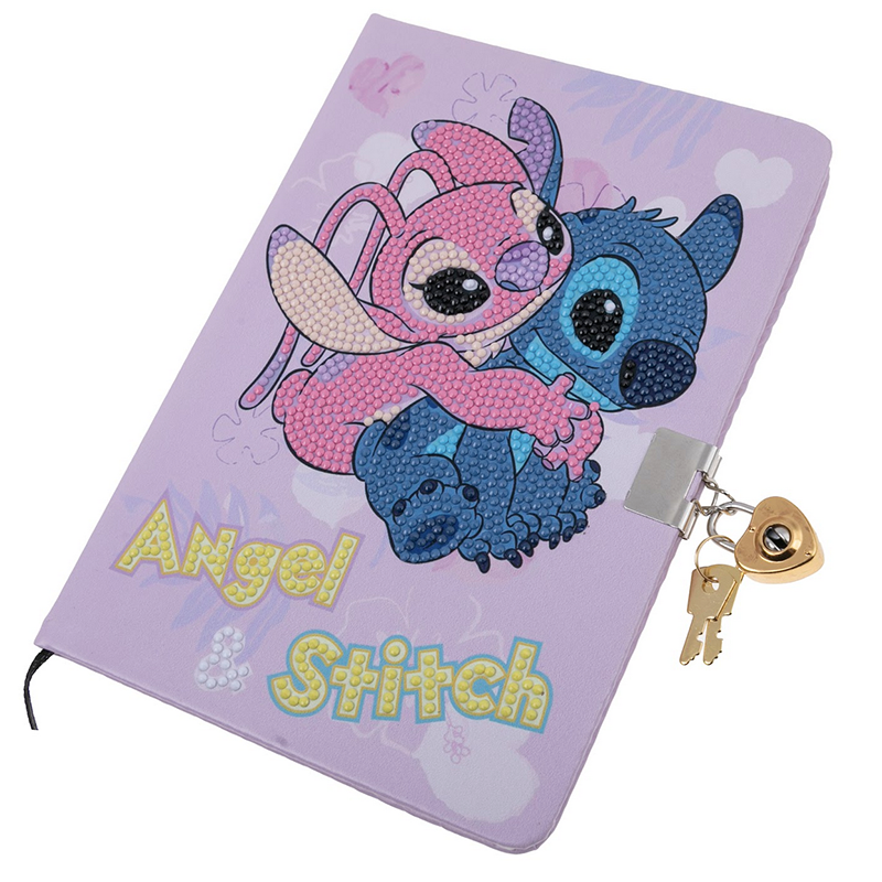 Crystal Art Diary Lilo & Stitch - Stitch & Angel