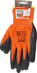 Orange Work Gloves