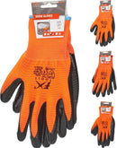 Orange Work Gloves