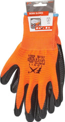 Orange Work Gloves