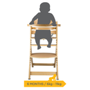 Safety First Timba Highchair - Natural Wood