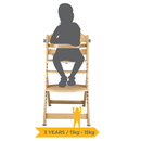 Safety First Timba Highchair - Natural Wood