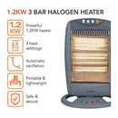 Warmlite Halogen Heater 1200W