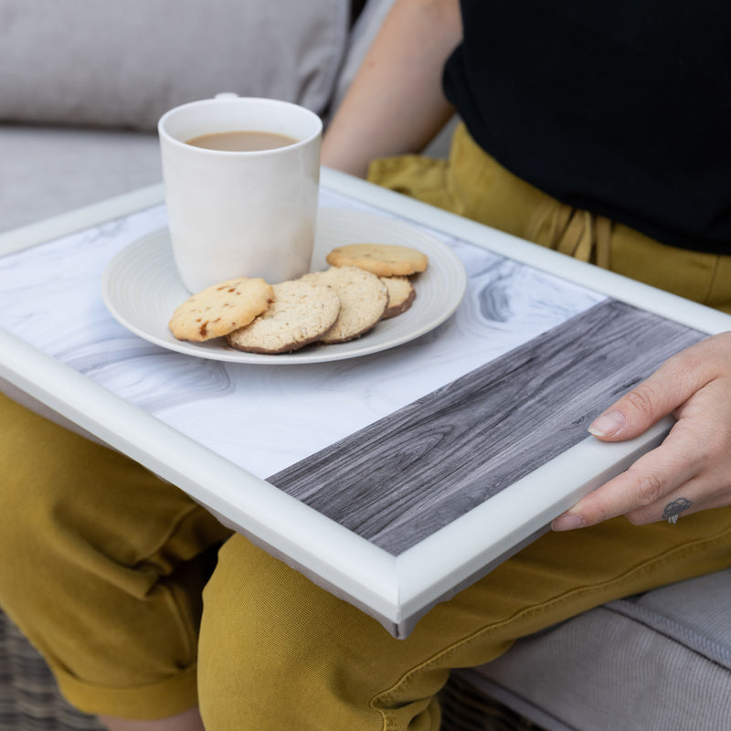 Marble Effect Lap Tray