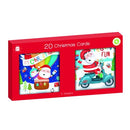 Santa Christmas Cards Mini 20 Pack Assorted