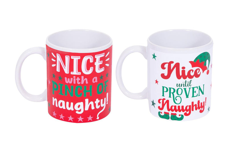 Naughty & Nice Mug Assorted