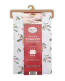 Christmas Wishes Festive Robin Tablecloth 132cm x 230cm
