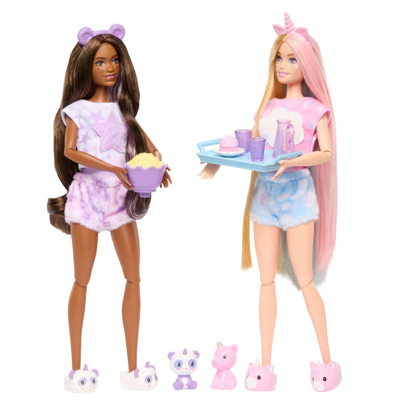 Barbie Cutie Reveal Slumber Party Dolls 2 Pack