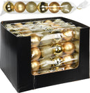 Gold Christmas Baubles 6 Pack