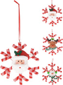 Snowflake Christmas Tree Decoration Assorted