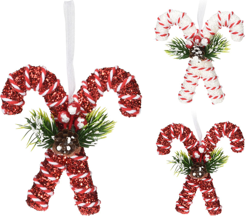 Hanging Candy Cane Decoration Assorted