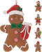 Gingerbread Christmas Tree Decoration Assorted