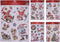 Glitter Christmas Window Stickers Assorted