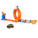 Hot Wheels Monster Trucks Loop & Flip Trophy Challenge Playset