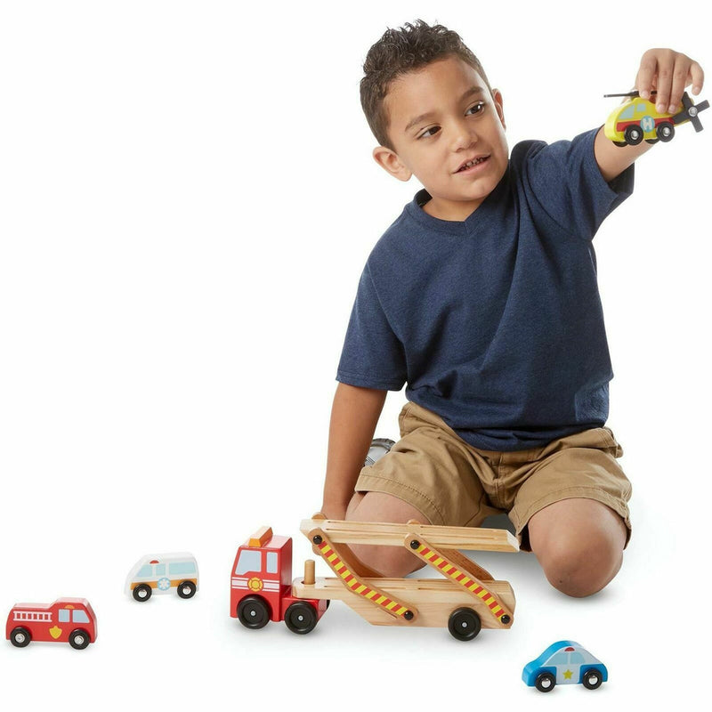 Melissa & Doug Emergency Vehicle Carrier