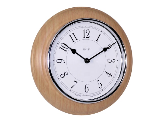 Newton Natural Wood Wall Clock