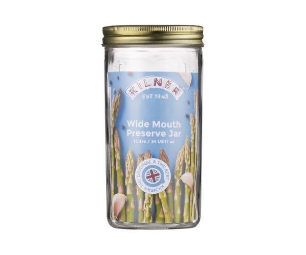 Kilner Wide Mouth Preserve Jar - 1L