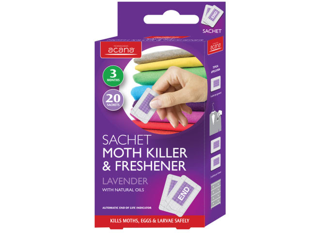 Moth Killer & Fresh Sachet Lavender 20pk