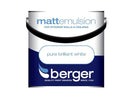 Berger Matt Emulsion Paint Brilliant White 1L