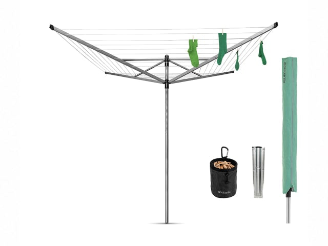 Liftomatic Rotary Airer With Spike & Peg Bag