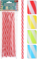 Plastic Straws 12pk - Assorted Colours