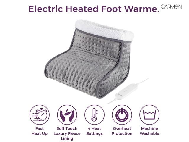 Electric Foot Warmer Grey