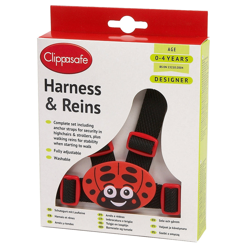 Clippasafe Harness & Reins - Ladybird