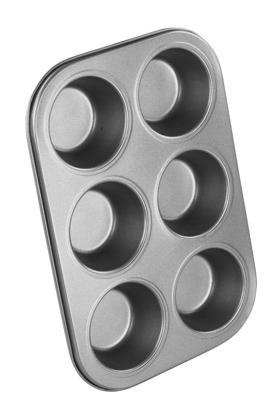 NonStick Chef Aid 6 Cup Muffin Tray