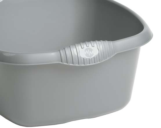 Casa Washing Up Bowl Square 32cm Silver