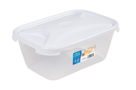 Cuisine Rectangular Food Box & Lid 1.2L