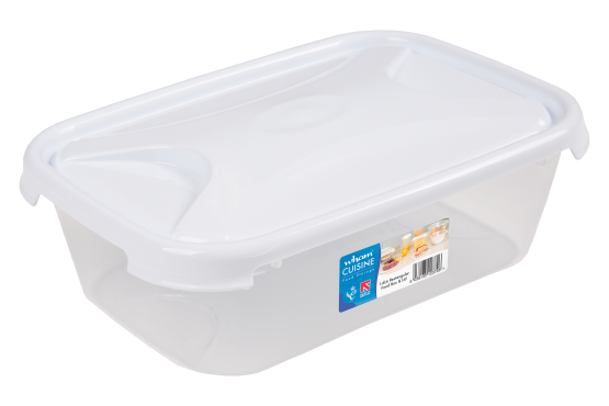 Cuisine Rectangular Food Box & Lid 1.6L